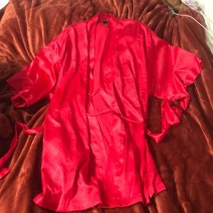 Red Satin Victoria’s Secret Robe